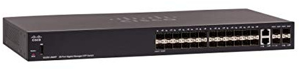 Cisco SG350-28SFP Managed Switch mit 24 Gigabit-Ethernet-SFP-Steckplätzen Plus 2 SFP-Steckplätzen, 2 Gigabit-Ethernet Combo, eingeschränkter lebenslanger Schutz (SG350-28SFP-K9-EU)