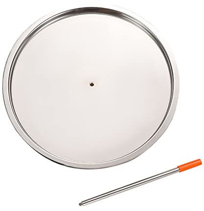 MEETOZ Vertical Skewer Grill - Stainless Removable Vertical Brazilian Barbecue Grilling Rack Meat Spit for Shawarma, Tacos Al Pastor, Kebab, Gyros, Brazilian Churrasco, Whole Chicken