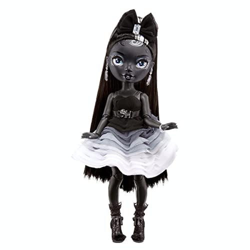 Rainbow High Shadow High Series - SHANELLE ONYX - Greyscale Fashion Doll With Straight Black Hair, Two Designer Outfits, & Accessories - Collectable - For Kids Ages 6+