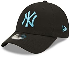 New Era New York Yankees Neon Pack Black Neon Blue 9Forty Adjustable Kids Cap