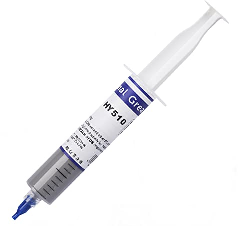 Pâte Thermique HY510(25gramme) Gris > 1.93W/m-K, Pâte Thermique à Base de Carbone, conductivité Thermique élevée, pour PC/Tablette/Notework/Petit électroménager/lampes LED/chauffe-eau solaires etc.