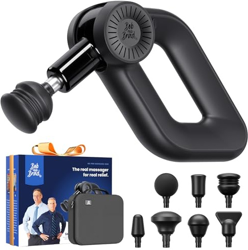 BOB AND BRAD D6 Pro Massage Gun with 16mm Amplitude, Deep Tissue Muscle Massager with 16mm Amplitude and OLED Screen, Professional Electric Handheld Massage Device for Muscle Pain Relief