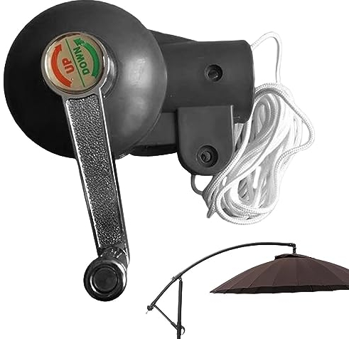 cypreason Terrassenschirm Zubehör Regenschirm Ersatzteile Regenschirm Handkurbel Ersatz Robuste Halter Sonnenschirm Handkurbel Outdoor-Freizeitzubehör Handkurbel Für Balkon