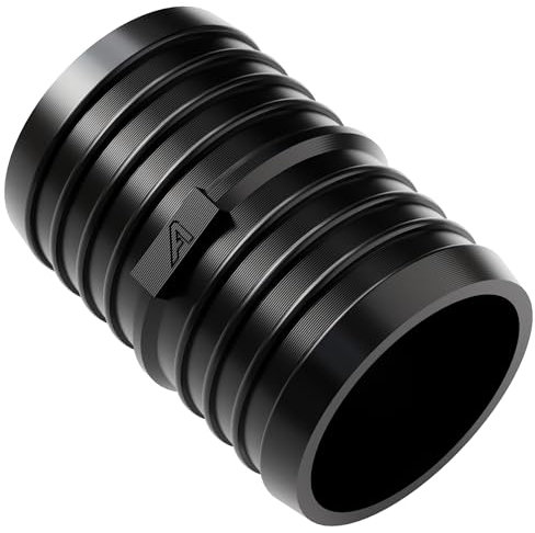 Conector de manguera de plástico de 76 mm para mangueras de jardín, estanques, tuberías de agua, juntas de púas en línea