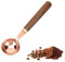 CANGCANG 15ml Retro Stainless Steel Coffee Scoop,1 Tablespoon Coffee Measuring Spoon Wood Long Handle Coffee Bean Scoop Tea Scoop Measuring Spoon for Coffee Milk