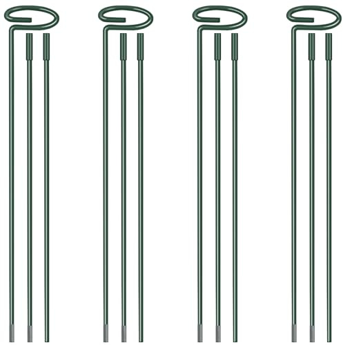 36 Inch Plant Stakes Tall, Three Sizes(12 or 24 or 36 Inch) Plant Support Stakes for Outdoor or Indoor,Garden Plant Stakes for Flowers Amaryllis Tomato Lily Peony Rose Flower Narcissus (4 Set)