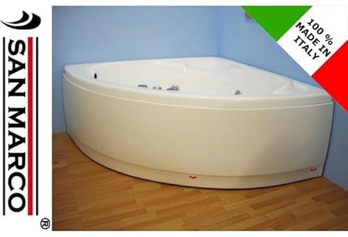 Vasca da bagno angolare con idromassaggio 120x120 cm