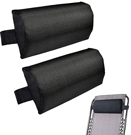 Samuliy Almohada reclinable para la cabeza, almohada para tumbona, almohada para reposacabezas, almohada ajustable para tumbona, almohada extraíble para tumbona de piscina para