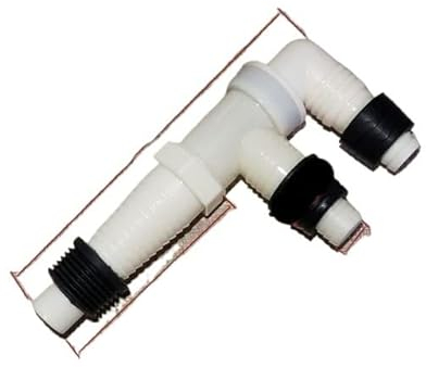 Schlauchadapter, Wasserhahn-Anschluss, Waschmaschinen-Auslaufschlauch-Adapter, Einlassrohr-Anschluss, Waschbecken-Abfluss-T-Stück, Splitter-Anschluss, Abflussschlauch-Kupplung-D (Color : I, Size : -
