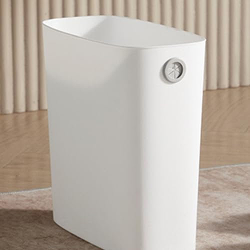 WOHPNLE Petite Poubelle, Poubelle étroite En Plastique, Corbeille à Papier De Grande Capacité Pour Espaces étroits, Salle De Bain, Chambre à Coucher, Cuisine, Bureau à la Maison