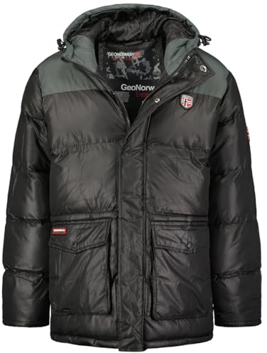 Geographical Norway Cisar Men, Parka de hombre Hombre, Noir,