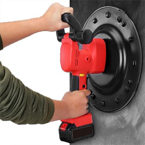 ylpddmm Levigatrice per Pareti a Cazzuola Elettrica，Cazzuola lisciante per intonaco Portatile per Rifiniture murali, 6 velocità Regolabili， con Barra di Agitazione Spugna Carta Vetrata