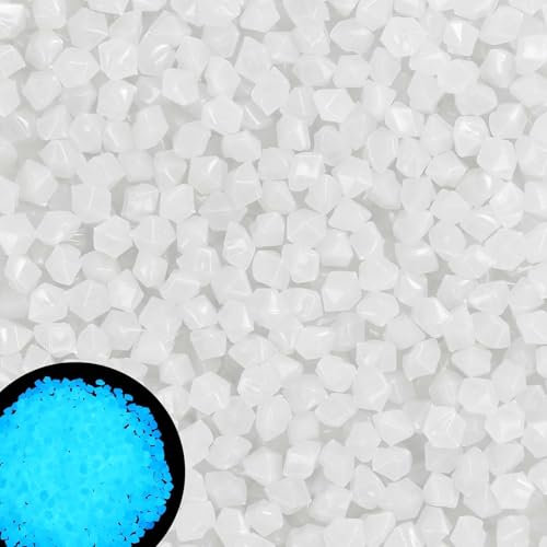 VIDSTW 250 G Gravier Jardin Exterieur Gravier Aquarium Resine Gravier Decoration Jardin Exterieur Décoration Jardin Pierre Lumineuse pour Jardin, Les AlléEs, Les Routes (Blanc)