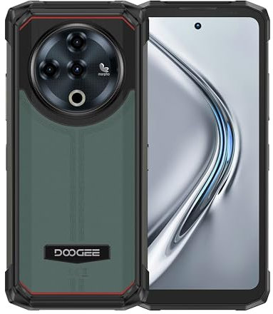 DOOGEE Fire 6 Power Smartphone, 4G Telephone Portable Incassable, 15500mAh 33W à Charge Rapide, 20+256GB Android 14, Chargement Inversé Multifonction, 6.56'' HD Écran Android 14 Smartphone, Vert