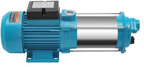 1300 W Gartenpumpe mit 5 Geschwindigkeitsstufen, selbstansaugende Zentrifugalpumpe, 9,8 Bar, hohe Effizienz, hohe Förderhöhe, 230 V 50 Hz, Schutzstufe IP44