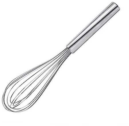 DINHEAROM Batidor de Huevos Manual Inoxidable 304 Práctico y Ligero para Cocinar y Hornear para Salsas y Huevos Herramienta de Cocina