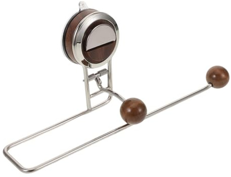 VILLFUL Portarotolo da Cucina in Metallo Rustico con Ventosa Supporto Rotolo Carta senza Foratura per Armadietti Organizer Multiuso per Asciugatutto Strofinacci e Pellicola Trasparente