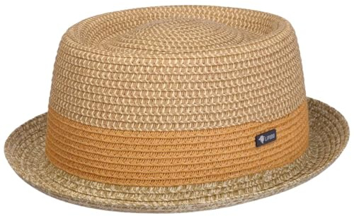 LIPODO Ennario Sombrero Pork pie de Paja Multicolor Hombre Primavera Verano