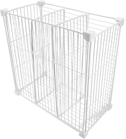 Cabilock Cestas Organizadoras para Congelador de Arcón Separadores sin Metal con Compartimentos Profundos Estante Modular para Refrigerador Contenedores Resistentes para Almacenamiento y