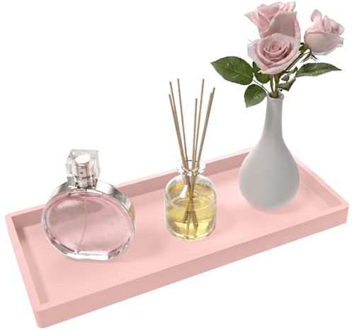 Badezimmer-Waschtischablage 30 x 12,5 cm, Aufbewahrung für Küchenspüle aus Silikon, rutschfeste und leicht zu reinigende Badezimmer-Arbeitsplatte, geeignet für Kerzen, Schmuck, Seife.