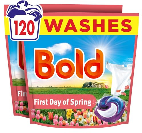 Bold First Day of Spring PODS® washing liquid laundry detergent capsules 120 washes, 120ct, outdoor freshness that lasts, with built-in Lenor softener
