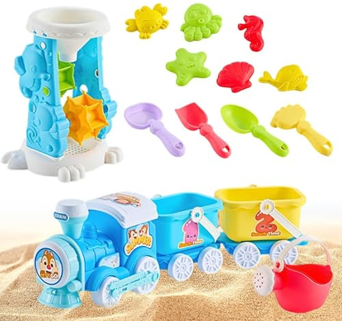 Sandbox Toys | 15 Piece Shovel Bucket Kit,Sand Box Toys | for Garden Backyard Lakeside Swimming Pool Outdoor Travel Aged 1 and + Boys Girls