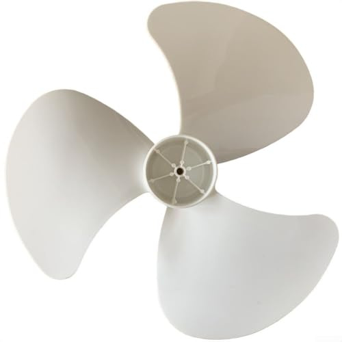 Set di 3 pale di ricambio da 40 cm, in plastica PP, per ventilatori da pavimento, parete, tavolo, silenziose, diametro 40 cm, ufficio di installazione (bianco)