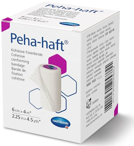 Hartmann 9324426 Peha-haft Kohäsive Elastische Fixierbinde, 6cm x 4m
