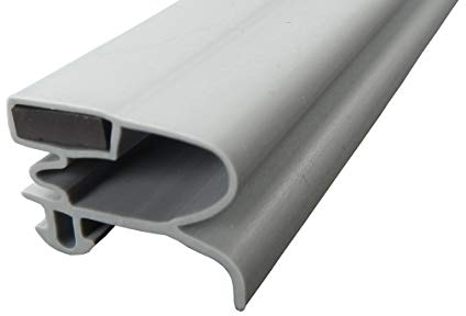 magnet-shop - Junta magnética (perfil D, 2000 mm, incluye cinta magnética), color gris