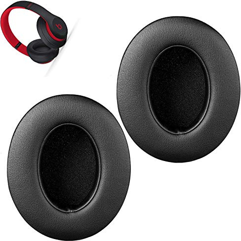 Cuscinetti auricolari di ricambio in memory foam per cuffie Studio 3 e Studio 2.0 con filo/wireless Bluetooth cuffie over-ear (nero)