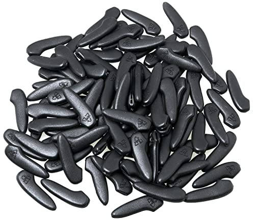 ZZHXSM 100pcs Knife Tip Protecting Sleeves Plastic Tip Guard Protector Knife Tip Edge And Point Scratch Resistant Protection, Black