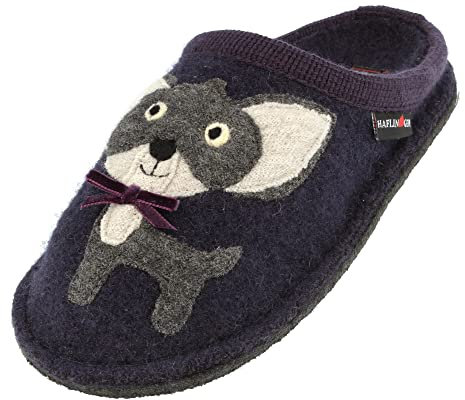 HAFLINGER Flair Chihuahua Filzpantoffel Hausschuh (Lavendel 90) Lila, Gr. 40