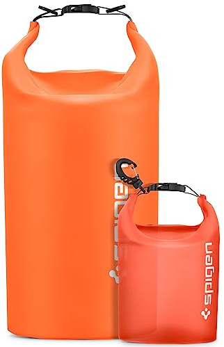 Spigen Aqua Shield wasserdichte Tasche Set [20L+2L] Dry Bag wasserfester Rucksack Beutel für Strand Schwimmen Camping Bootfahren Kajakfahren