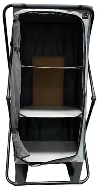 OLPRO Collapsible Camping Kitchen Storage Cupboard, Portable Sturdy Outdoor Lightweight Storage Unit With Carry Bag, Ideal BBQ, Garden Party, Picnics