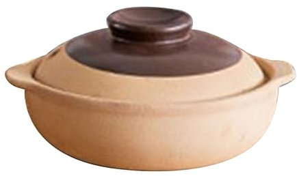 UGCER Ceramic Casserole Pot with Lid, Kitchen Stoneware Cooking Pot Tureen Soup Casserole Dish, Heat Resistant for Soup and Porridge,3800ml