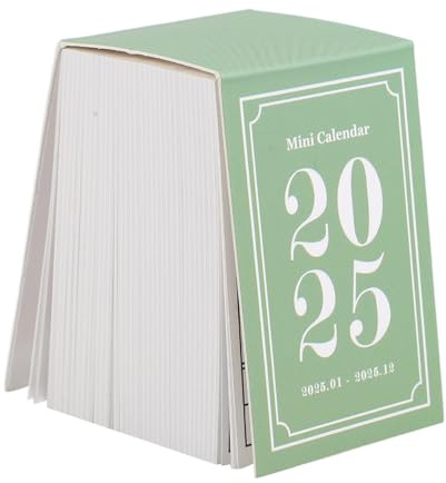 SHINEOFI Calendario da Tavolo in Miniatura Calendario a Strappo 2025 365 da Tavolo Giornaliero Flip in Piedi Promemoria Agenda Tascabile per Casa Ufficio