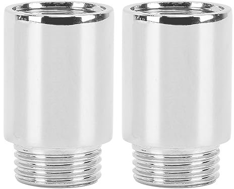 Hyuduo Acciaio Inossidabile Cromo -placcata -Estensione della Testa del Parametro per L'installazione Semplice, Set di 2 Bracci di Estensione per L'uso Quotidiano, Compatibile con la Maggior Parte