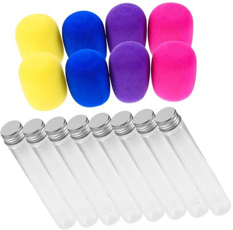 ibasenice 8 Pièces Microphones Colorés Plastique Accessoires de Disco pour Garçon Fille Prop de Scène pour Karaoké et Fêtes Anniversaire