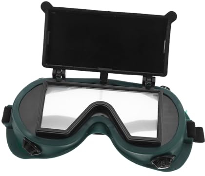 SHINEOFI 2 piezas Gafas de Soldadura de Oscurecimiento Automático Protección Banda Cómoda Diseño Cerrado para Polvo y Humo Gafas de Seguridad para Hombres y Mujeres Trabajos Industriales