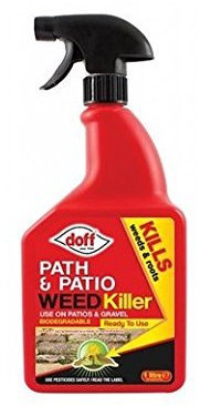 Doff Path & Patio Weedkiller – 1L Ready to Use Spray for Garden Protection – Kills Deep Rooted Weeds from Pathways to Driveways - Long Lasting Weed Control – Strong Weed Killer