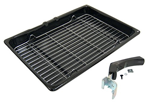 Smeg Ofen Herd Grill Pfanne mit Rack & abnehmbarem Griff