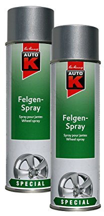 Kwasny 2X 633 037 Auto-K Special Felgen-Spray Kristallsilber 500ml