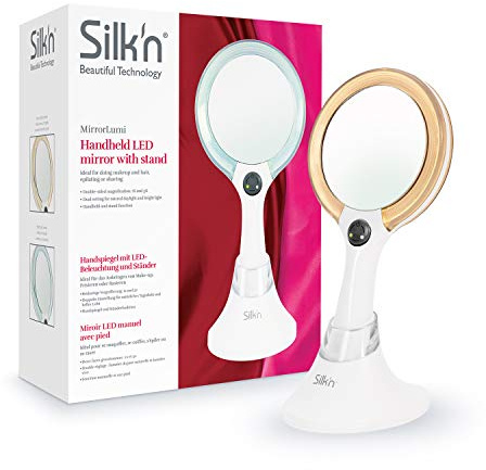 Silk'n Mirrorlumi - Sminkspegel Med Led-Belysning - Staende Eller Handspegel