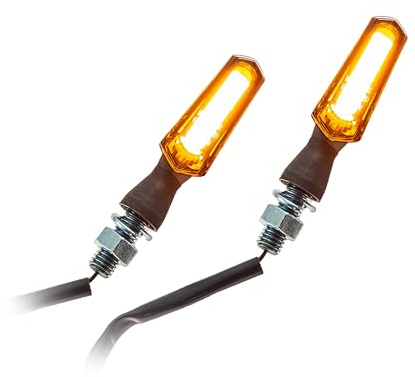 COB-Blinker Nado Alu getönt M8 Universal Motorrad E-geprüft