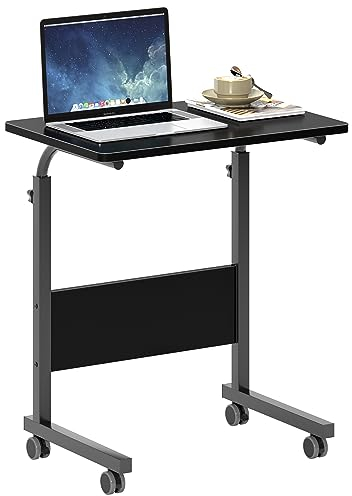 SogesHome Laptoptisch Beistelltisch PC Tisch Notebook Sofatisch Laptopständer mit Rollen,60x40CM,05#1-60BK-SH