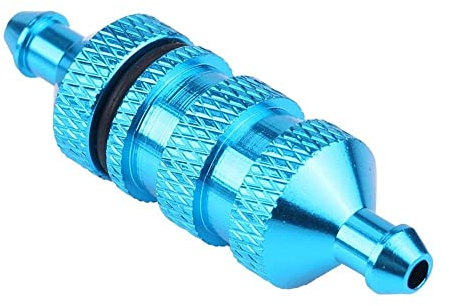 V GEBY RC-Benzinfilter, Nitro-Benzinfilter aus Aluminium aus legiertem Aluminium, geeignet für Upgrade-Teile von Buggy auf RC-Raupen im Maßstab 1/8 1/10 (Gold)