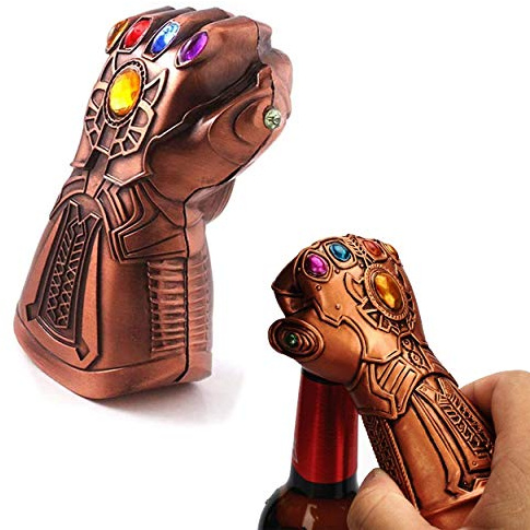 Beer Bottle Opener, Surcotto Thanos Gauntlet Glove Beer Bottle Opener, Beer Wine Bottle Cap Remover Tool for Marvel Fans, Bar, Party, Beer Lovers