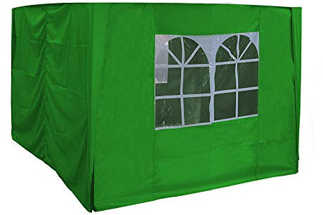 Green Bay 2.5x2.5m Pop Up Gazebo 4 Side Curtains Replacement Only Canopy Side Covers Green