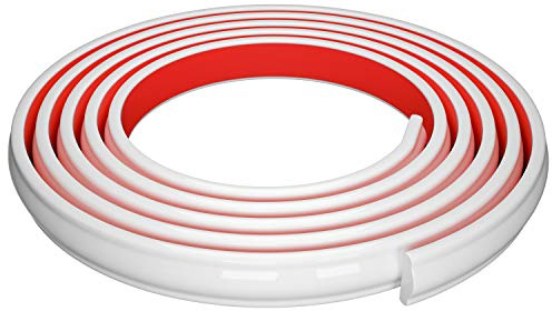 NeatiEase Zierleiste selbstklebend, zum Abziehen und Aufkleben, für Fliesen, Krone, Deckenleiste, wasserdichte Wandverkleidung für Kanten, Spiegel, Heimdekoration (306 cm, weiß)
