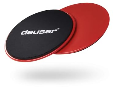 Deuser Slider Pads für Muskelaufbautraining, Ø 18 cm (1 Paar)